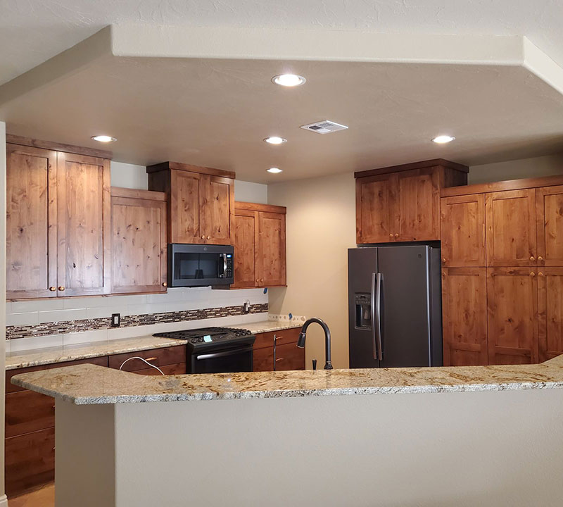 Custom kitchen by AJ Caplin Custom Homes